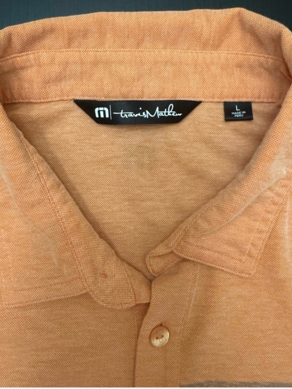 TravisMathew Striped Performance Polo Large Golf Business Casual Resort Shirt - Picture 3 of 6